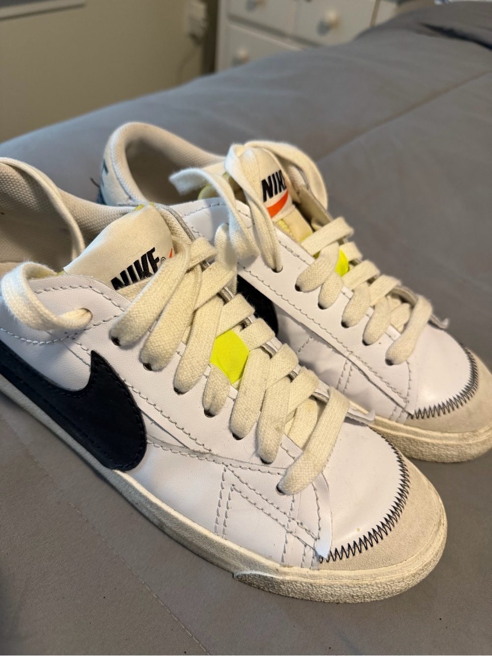 Nike Blazer Low '77 Vintage White Black Suede Sneakers